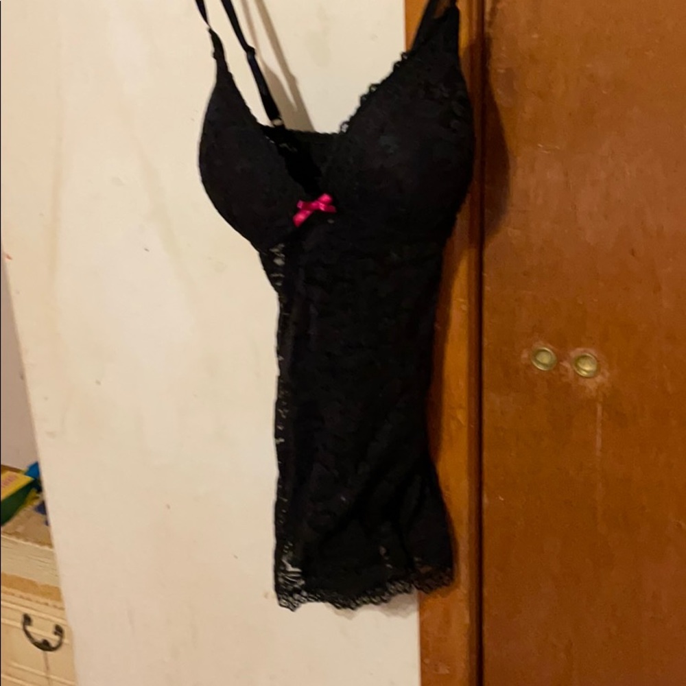 Black see through cami